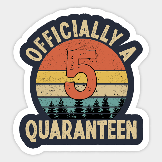 officially a quaranteen 5th birthday Sticker by Yoyo Star